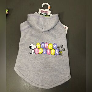 PEANUTS Snoopy Woodstock Happy Easter Dog/Pet Hoodie NWT Medium